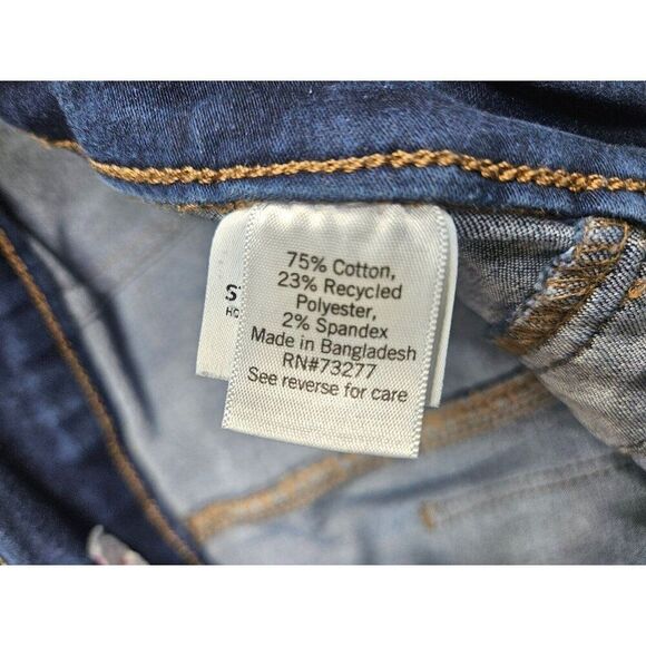 (3/$35) SO Juniors Size XS High Rise Pull On Whiskered Denim Blue Jeans Jeggings - Picture 6 of 12